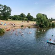 Wallingford Beach is a popular location for swimmers in warmer weather.