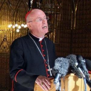 Cardinal Sean Brady speaks about the pastoral letter at St Patrick's Cathedral in Armagh