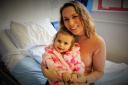 Kayleigh Jaycock and daughter Poppy. Picture: Oxford Hospitals’ Charity