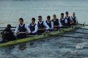 Oxford University preparing for a previous Boat Race
