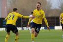 Billy Bodin celebrates his second goal against Bolton Wanderers Picture: Steve Daniels