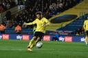 Matty Taylor goes close for Oxford United early in the second half Picture: David Fleming