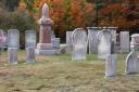Stock image of graveyard