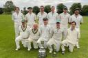 Combe Cricket Club celebrate their Telegraph Cup success in 2021