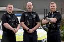 L-R PC Joe Swan, Sgt Thomas Neilson and Sgt Chris Smith