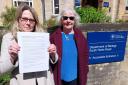 Oxfordshire Badger Group delivering the open letter and petition to Oxford University