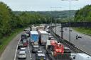 Jack-knifed lorry causes ‘long delays’ on M40