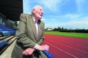 Sir Roger Bannister at the Iffley Road track