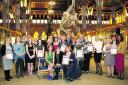 The winners and runners-up of the individual and group categories in the the Hospital Heroes awards at Oxford University Museum of Natural History      Pictures: OX71484 Kirsty Edmonds