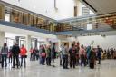 Popular: The opening weekend at the Weston Library. Since March 21 it has welcomed more than 230,000 visitors