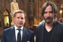 Ed Vaizey, MP for Wantage, was at the House of Commons with Hollywood star Keanu Reeves (PIC: Ed Vaizey/Twitter)