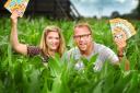 A-maze-ing good fun: Amelia Steele and Daren Fisher of Millets Farm Centre. Picture: Richard Cave