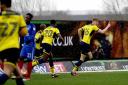 Rob Dickie celebrates opening the scoring for Oxford United  Picture: David Fleming