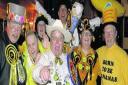 Monster Raving Loony Party candidate Alan “Howling Laud” Hope, in white