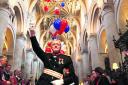 The Lord Lieutenant of Oxfordshire Tim Stevenson at the service of celebration at Christ Church Cathedral
