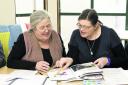 TRAINING: Angela Taylor, left, is to become a volunteer co-ordinator at New Marston Primary, while teaching assistant Sylvia Langden is co-ordinating volunteers at Millbrook Primary School in Grove
