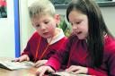 Jake Shepherd and Amelia Mossop at West Kidlington Primary School