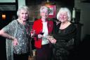 Bee Knight, Beryl Pearson and Margaret Ferriman looking stylish over a glass of wine