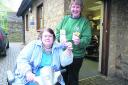 Jackie Pitts with Witney Shopmobility manager Sarah Reynolds