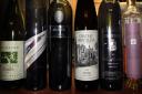 A selection of wines from Australia, Scotland, California, and Argentina