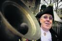 Town crier Anthony Church, from Cowley, is taking part in world championships in Chester in June