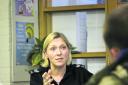 Sgt Lis Knight, of the Summertown neighbourhood police team,  speaking at the meeting