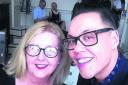 Fashion consultant Gok Wan has clearly perfected the art of doing a selfie without getting glass glare