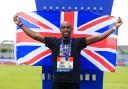 Nathan Douglas after winning triple jump gold at the 2020 British Championships Picture: British Athletics