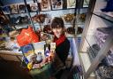 The Ashmolean Museum Christmas shop has gone online..Pictures are of Anastasia Burgess with a selection of gifts..15/11/2020.Picture by Ed Nix.