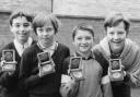 Darts hotshots – left to right, captain Andrew Smith, Andrew Reid, Simon Jackson and Mark Willett, pictured in 1976