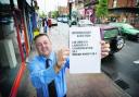 Kevin Beament, of Betfred, displays the Oxford East odds