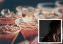 Oxford Mail graphic showing cocktails and a stock image of a woman (Sophie Perry)