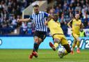Lee Gregory scores the only goal to give Sheffield Wednesday victory over Bolton Wanderers Picture: Isaac Parkin/PA Wire