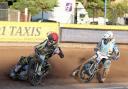 Nathan Stoneman leads Danny Phillips during Oxford Chargers' win over Armadale Devils Picture: Steve Edmunds