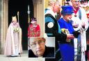 The Queen's visit to Christ Church Cathedral in 2013 and, inset, Rt Rev Steve Croft, the Bishop of Oxford
