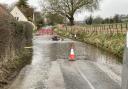 The flooding in Letcombe Regis.