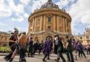 Morris dancing outside the Radcliffe Camera