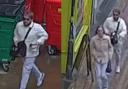 Officers have released an image of two people they would like to speak to in connection with the incident