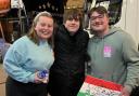 Jake Bugg was offered some pizza by Oxford Mail reporter Ed and partner Jordyn.