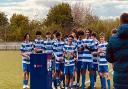 Oxford City U16s holding the FA County Cup