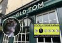 The Old Tom pub was slammed by food hygiene inspectors.