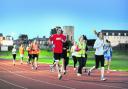 Oxford Mail head of content Jason Collie, centre, took part in the half-marathon training session