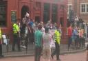 Pictures: 'National Front' protest and counter protest spark disturbance at Gloucester Green bus station