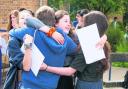 Students at the The Cherwell School, North Oxford, celebrate their results last week