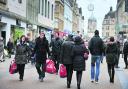 Shoppers pictured hitting the Boxing Day sales in Cornmarket Street, Oxford