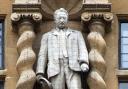 Controversial: The Cecil Rhodes statue at Oriel College in High Street, Oxford