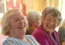 Having fun: A tea party organised by charity Contact the Elderly