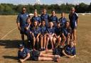 LINING UP: Oxfordshire Girls’ team Under 13, who lost narrowly to Warwickshire at Kenilworth
