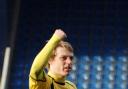 Adam Chapman shows his delight after scoring Oxford United's fourth goal
