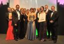 Business of the Year: Yolanta Gill, managing director, European Electronique (holding award) with Wantage MP Ed Vaizey (far right)